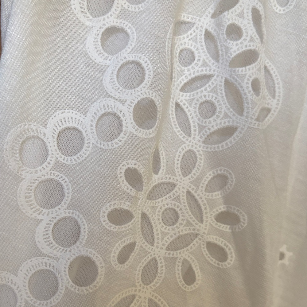 White Lace Maxi Skirt M - Picture 4 of 12